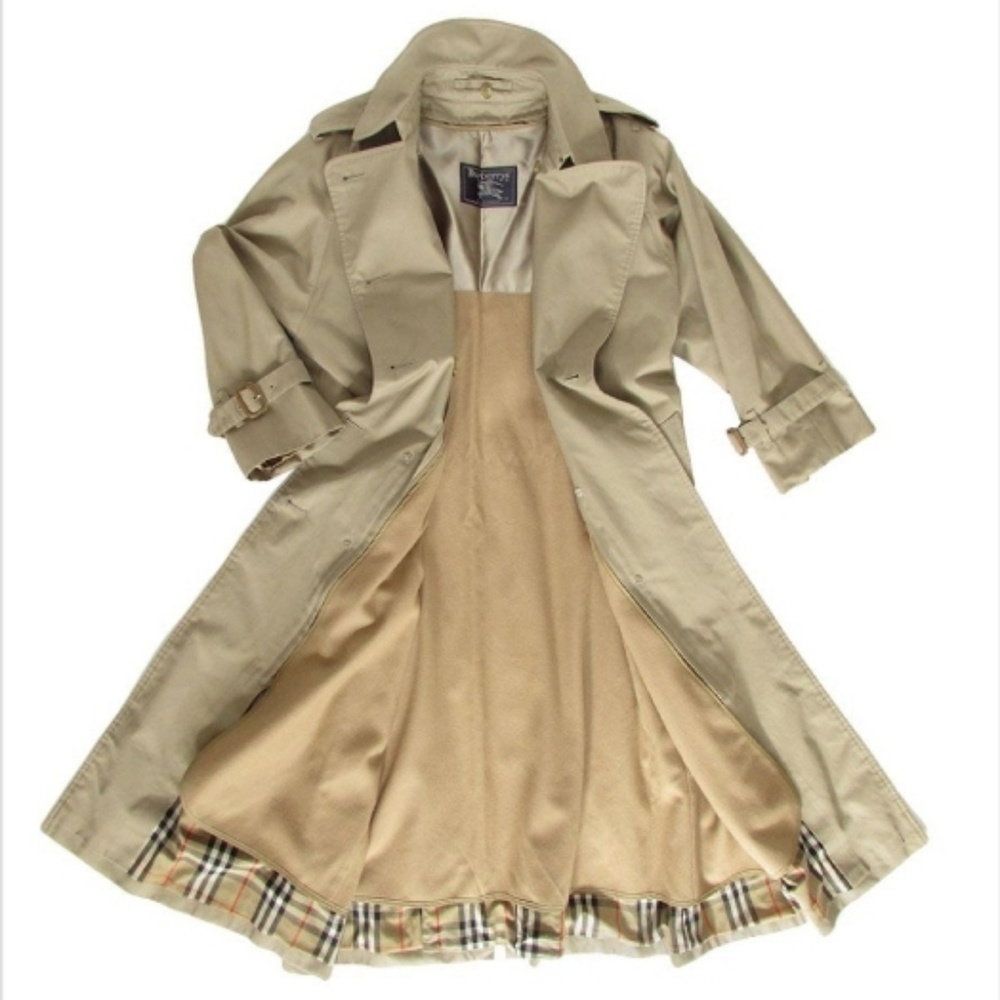 Vintage Burberry Wool Lined Trench Coat - Picture 2 of 8